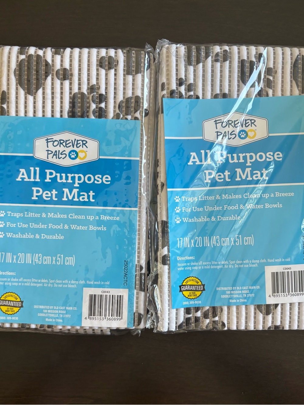 Forever 21 All Purpose Washable Pet Mats Paw Print
